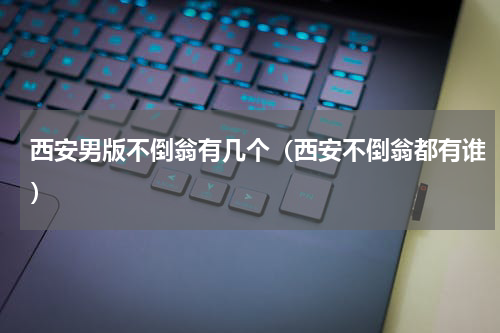西安男版不倒翁有几个（西安不倒翁都有谁）