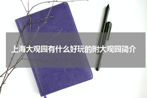 上海大观园有什么好玩的附大观园简介