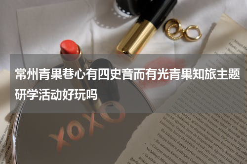 常州青果巷心有四史音而有光青果知旅主题研学活动好玩吗