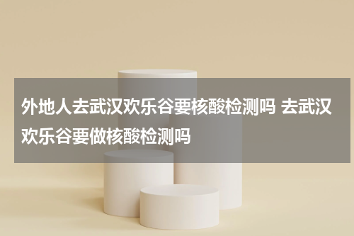 外地人去武汉欢乐谷要核酸检测吗 去武汉欢乐谷要做核酸检测吗