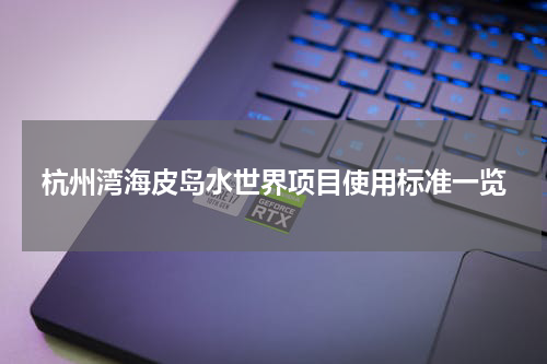 杭州湾海皮岛水世界项目使用标准一览
