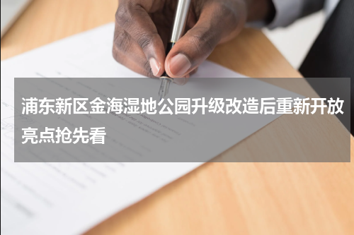 浦东新区金海湿地公园升级改造后重新开放亮点抢先看
