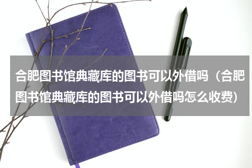 合肥图书馆典藏库的图书可以外借吗（合肥图书馆典藏库的图书可以外借吗怎么收费）