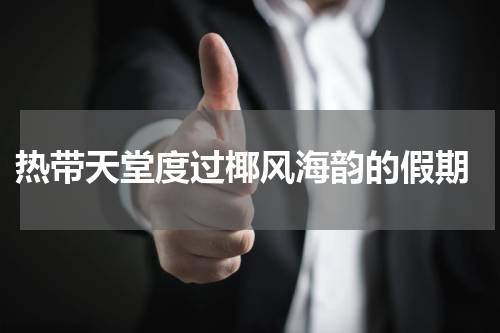  热带天堂度过椰风海韵的假期