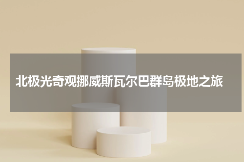  北极光奇观挪威斯瓦尔巴群岛极地之旅