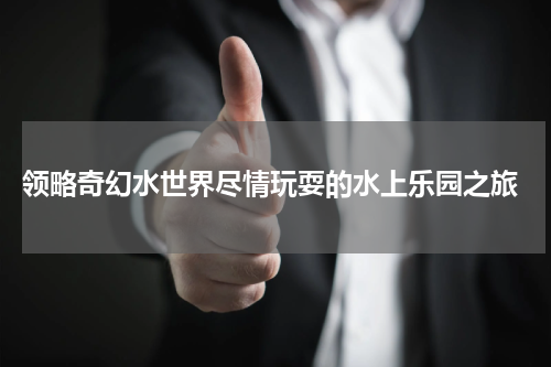  领略奇幻水世界尽情玩耍的水上乐园之旅
