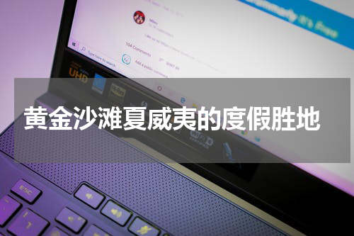  黄金沙滩夏威夷的度假胜地