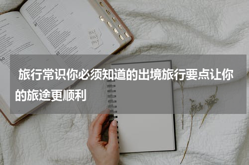  旅行常识你必须知道的出境旅行要点让你的旅途更顺利