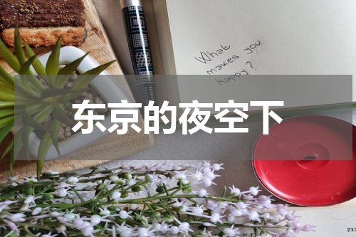 东京的夜空下